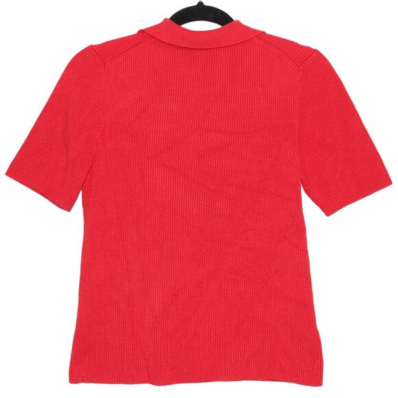 Vintage Spencer Jeremy Silk Blend Ribbed Sweater XL Red - Picture 5 of 7